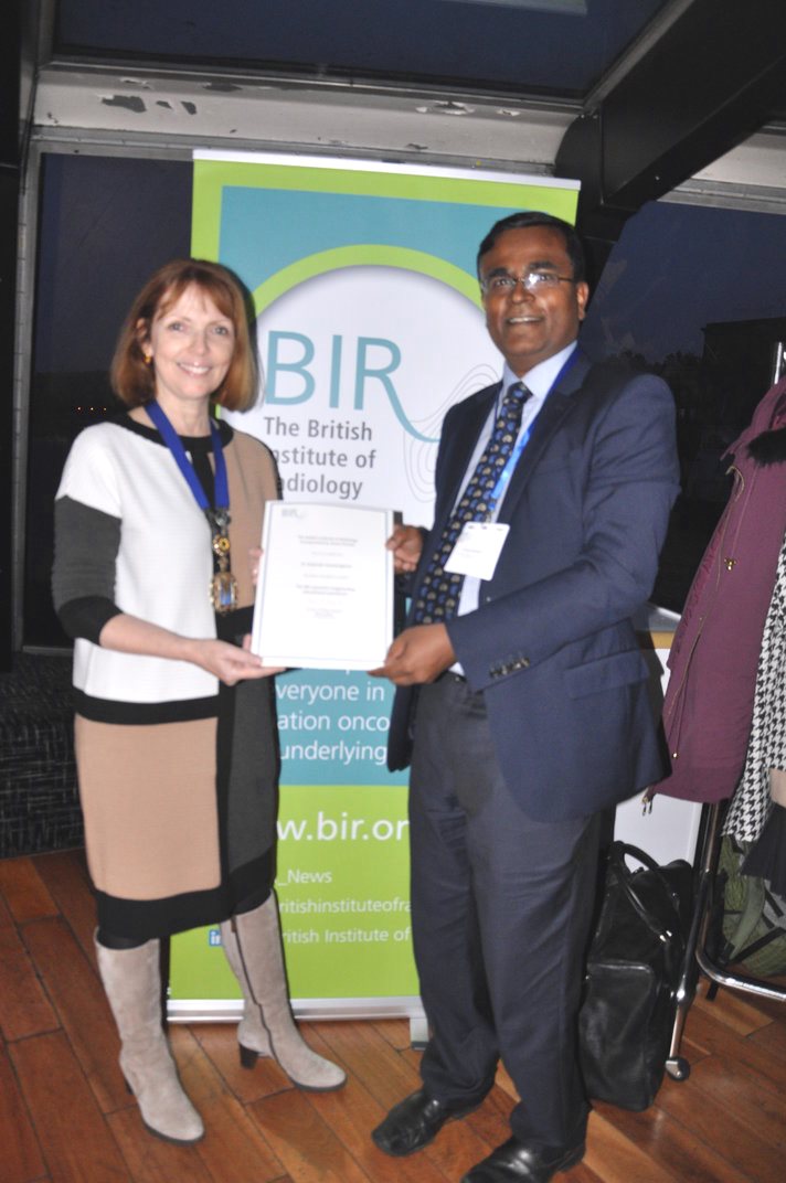 Special award for top BIR educator Dr Gopi Gnanasegaran