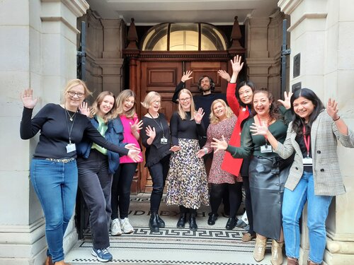 Team outside Audrey House