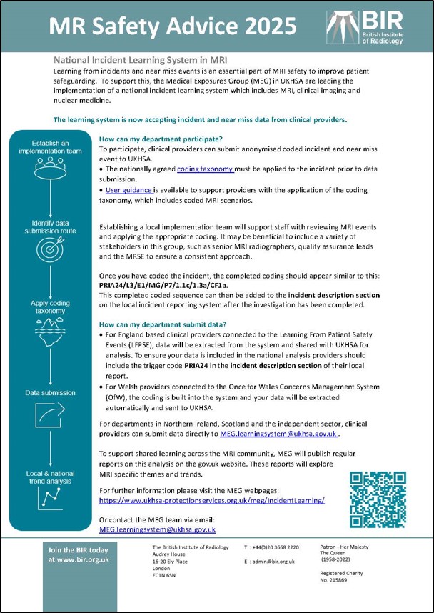 Day 4 - MR safety week 2025 - National Taxonomy and incident reporting